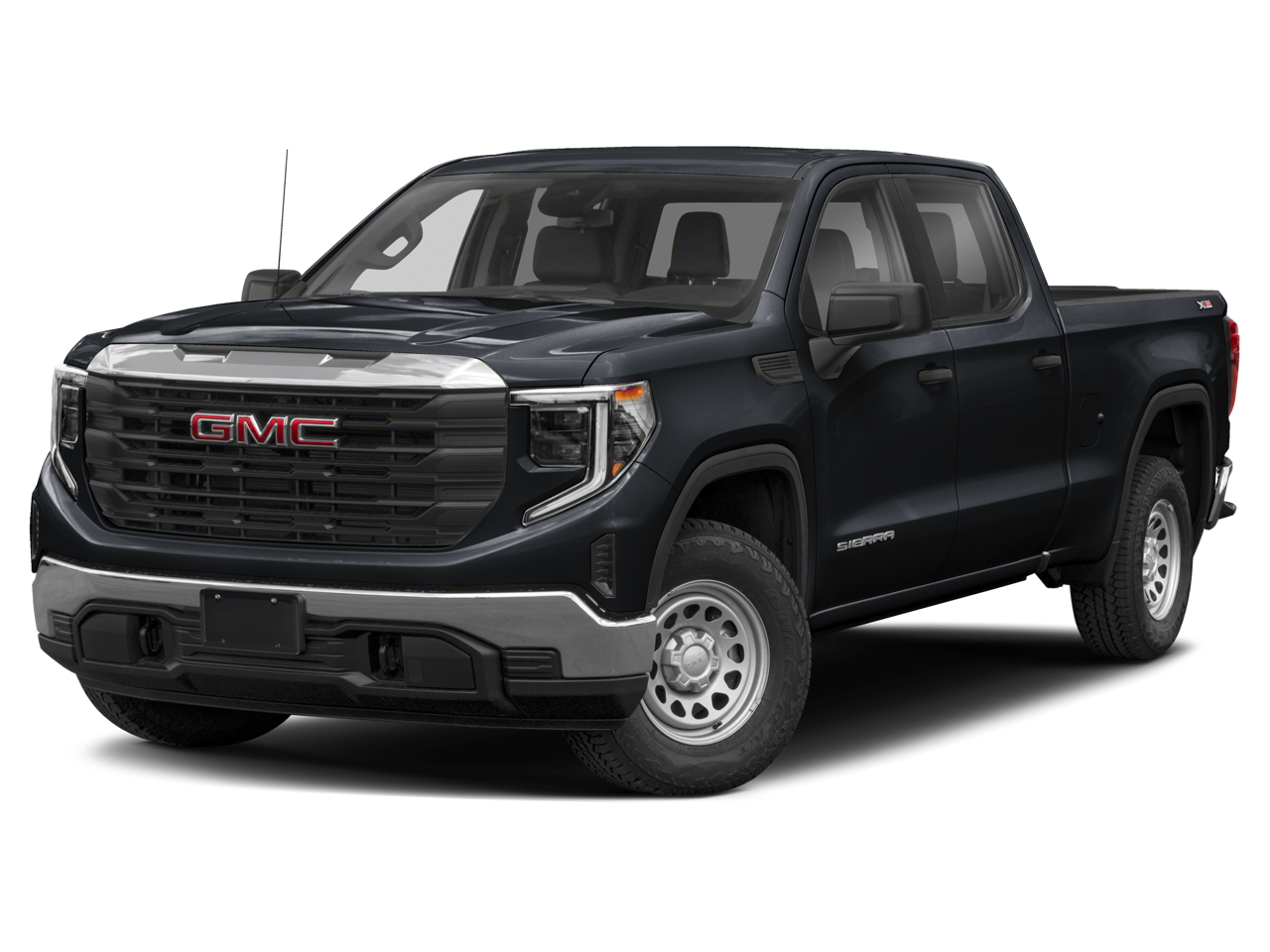 2023 GMC Sierra 1500 Denali in Summit White — front three-quarter view