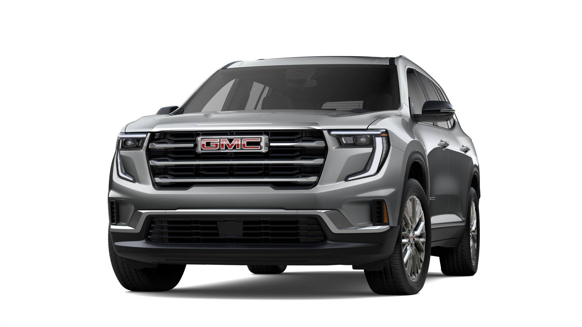 2026 GMC Acadia FWD Elevation in Sterling Metallic — front three-quarter view