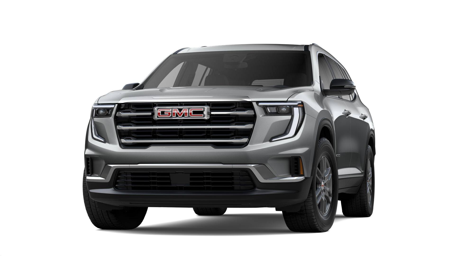 2026 GMC Acadia FWD Elevation in Sterling Metallic — front three-quarter view