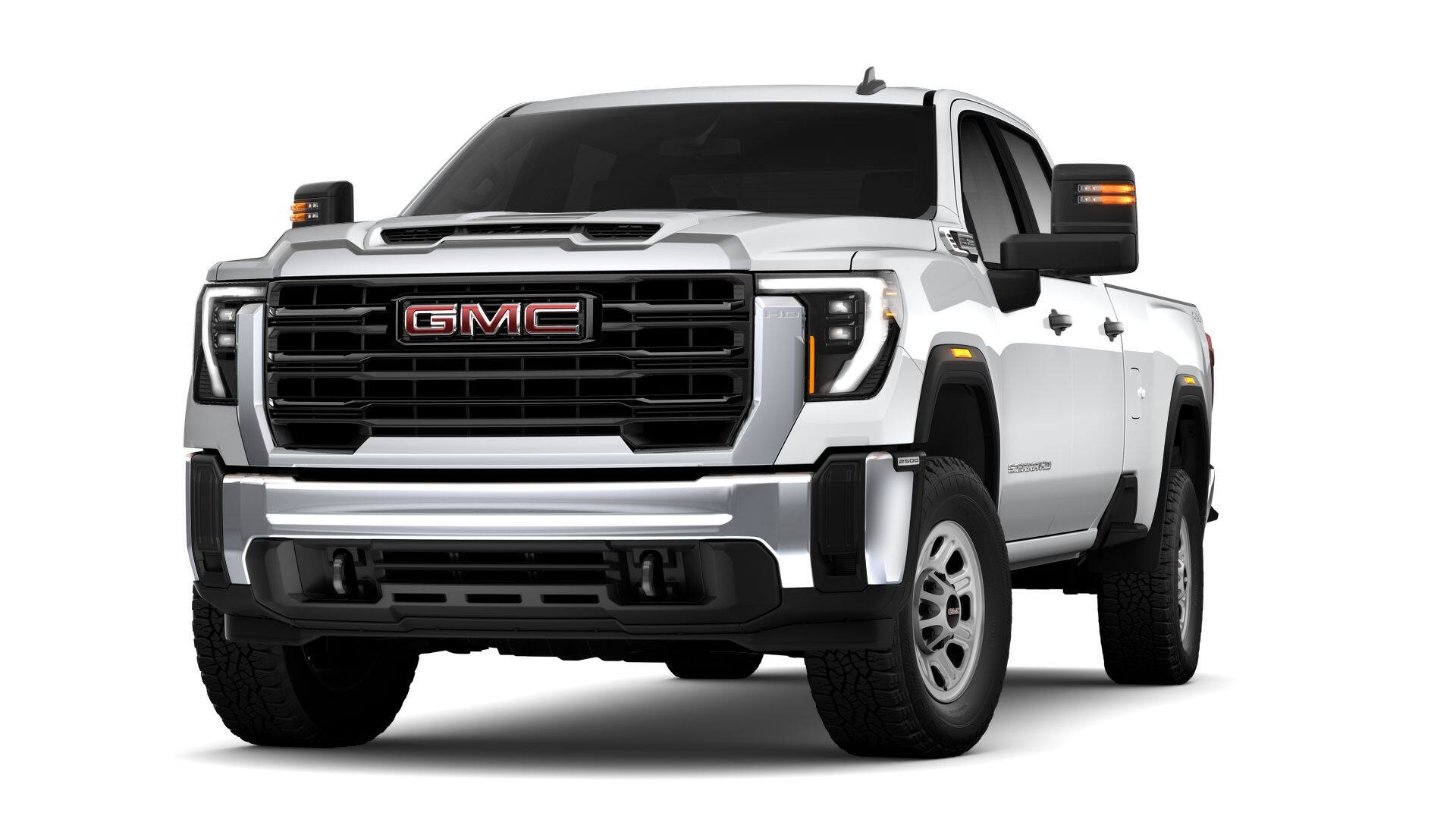 2026 GMC Sierra 2500 HD Base in Summit White — front three-quarter view