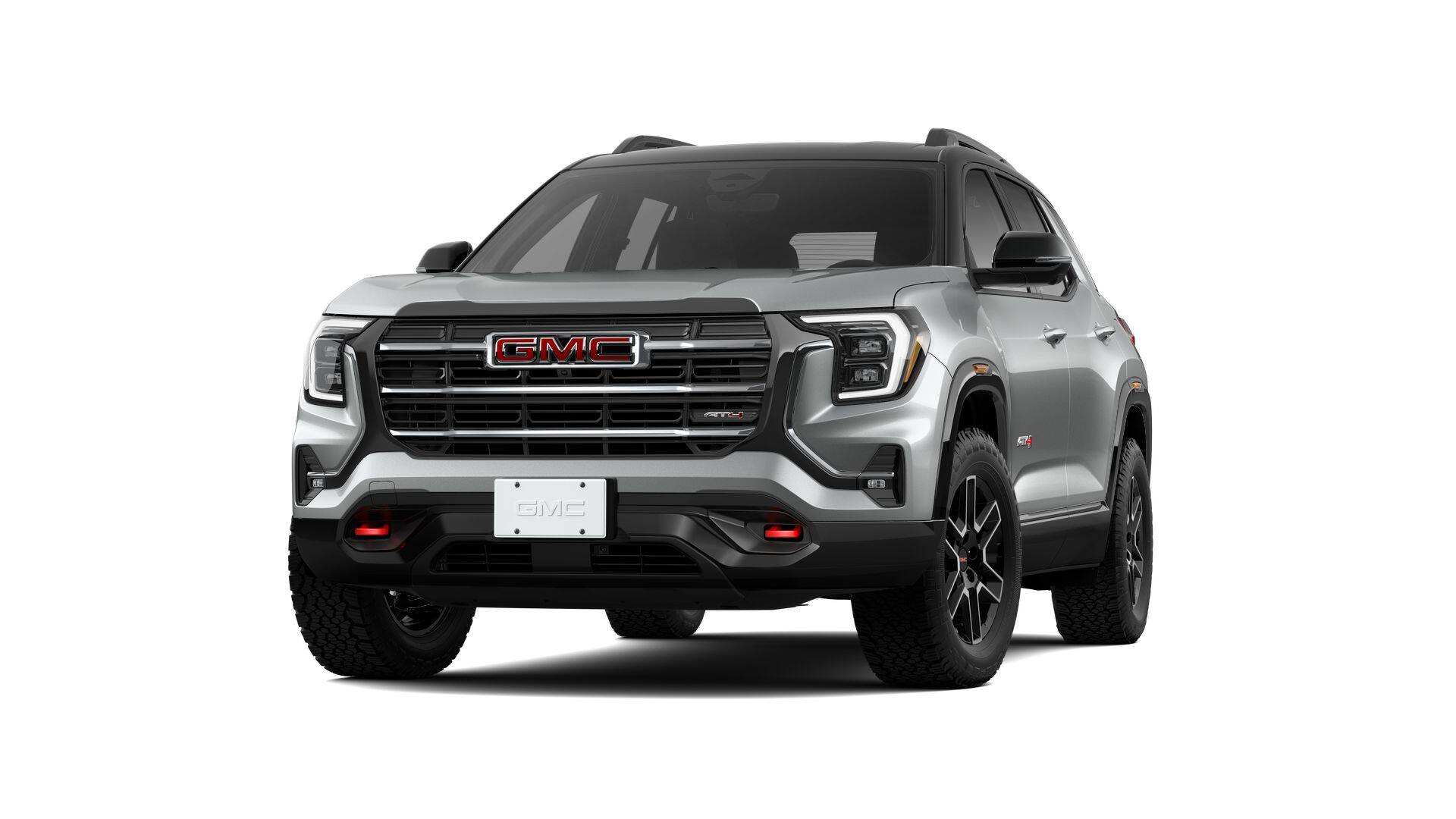 2026 GMC Terrain AWD AT4 in Sterling Metallic — front three-quarter view