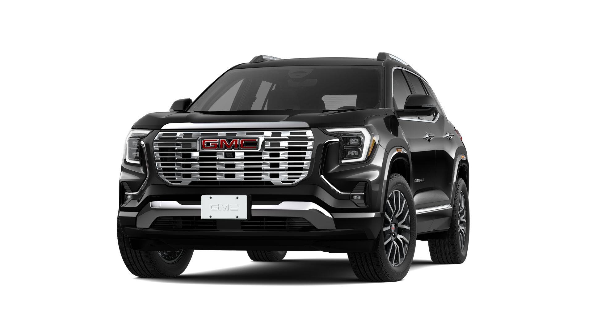 2026 GMC Terrain AWD Denali in Ebony Twilight Metallic — front three-quarter view